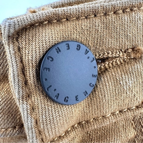 L'Agence Margot High Rise Skinny Jeans Size 25 Cedar Brown - Picture 4 of 13